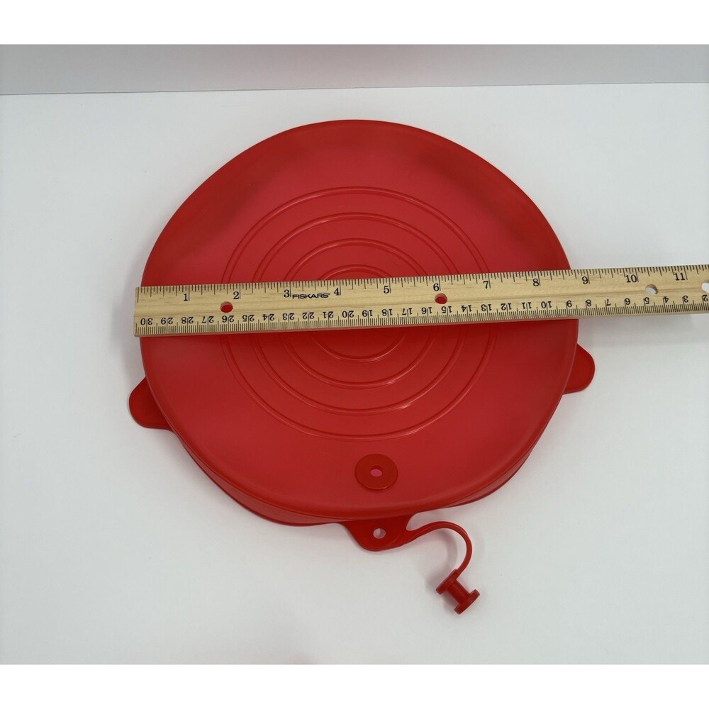 Pampered Chef Silicone Stretch Lids Set 3 Red Vented Bowl Pan Covers - Picture 5 of 6